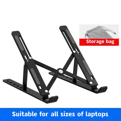 Aluminum Laptop Stand – Adjustable & Portable Cooling Holder