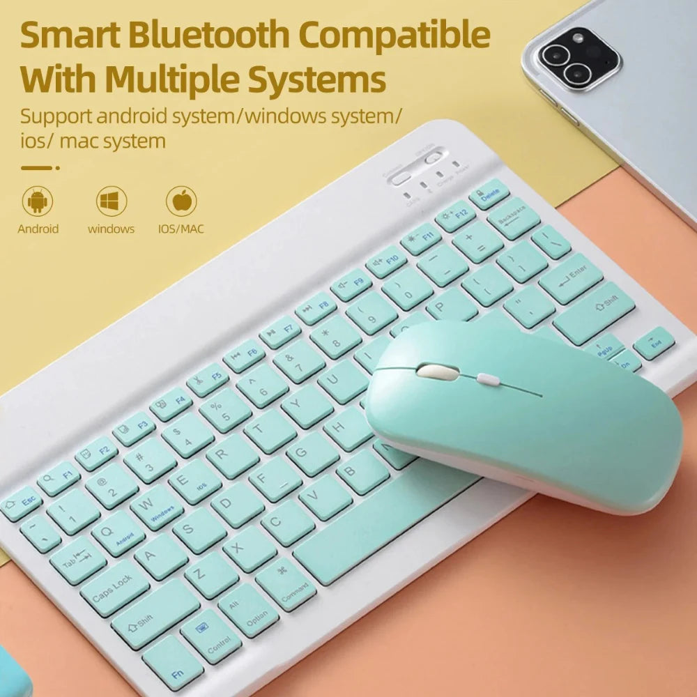 Silent Bluetooth Mouse – Macaron Style for iPad, Laptop, Tablet