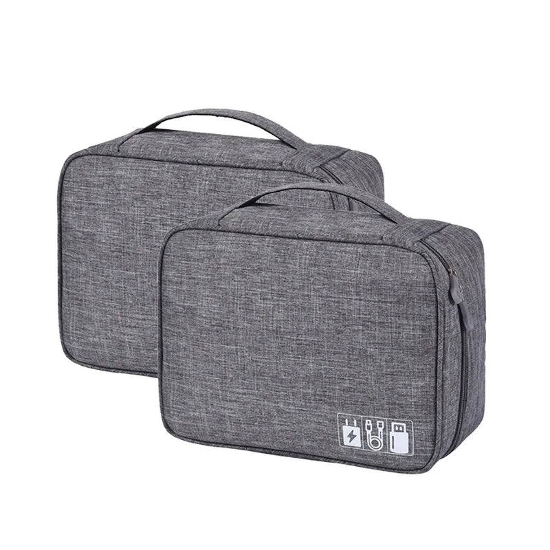 Waterproof Cable Organizer Bag – Travel Electronics Case