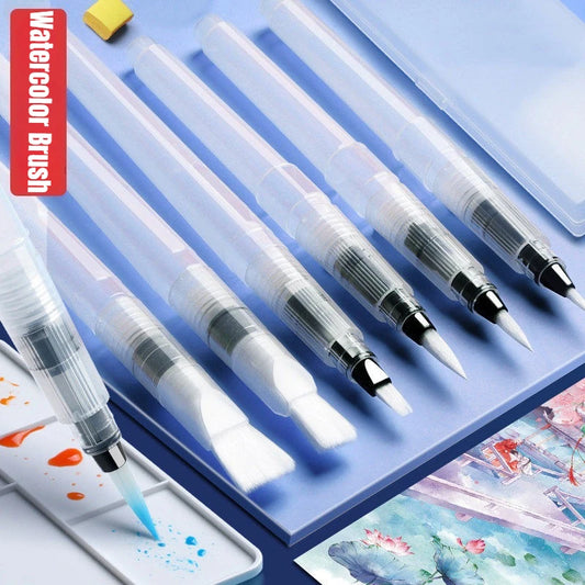 3/7pcs Watercolor Brush Pen Set – Refillable Soft Tips