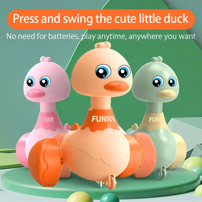 Cartoon Swing Duck Pull-Back Toy Car