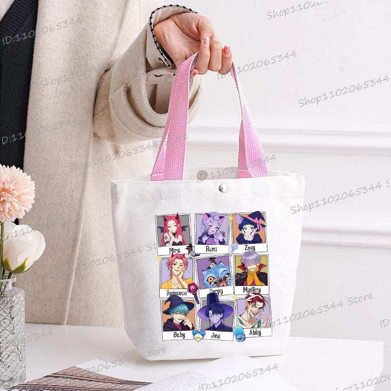 🎃 Halloween Anime Tiger Canvas Tote