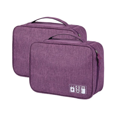 Waterproof Cable Organizer Bag – Travel Electronics Case