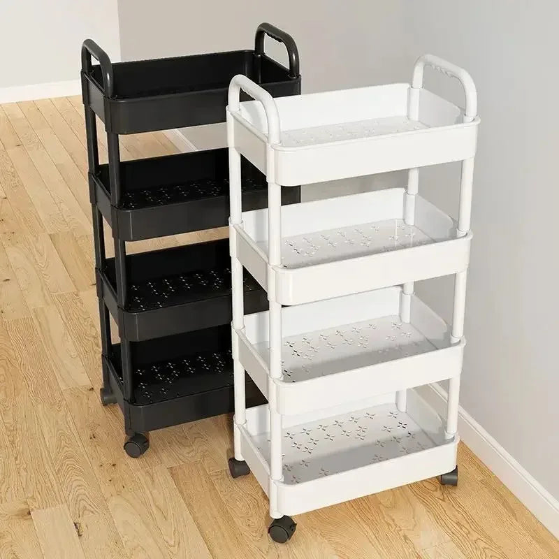 Home kitchen bathroom small cart storage rack