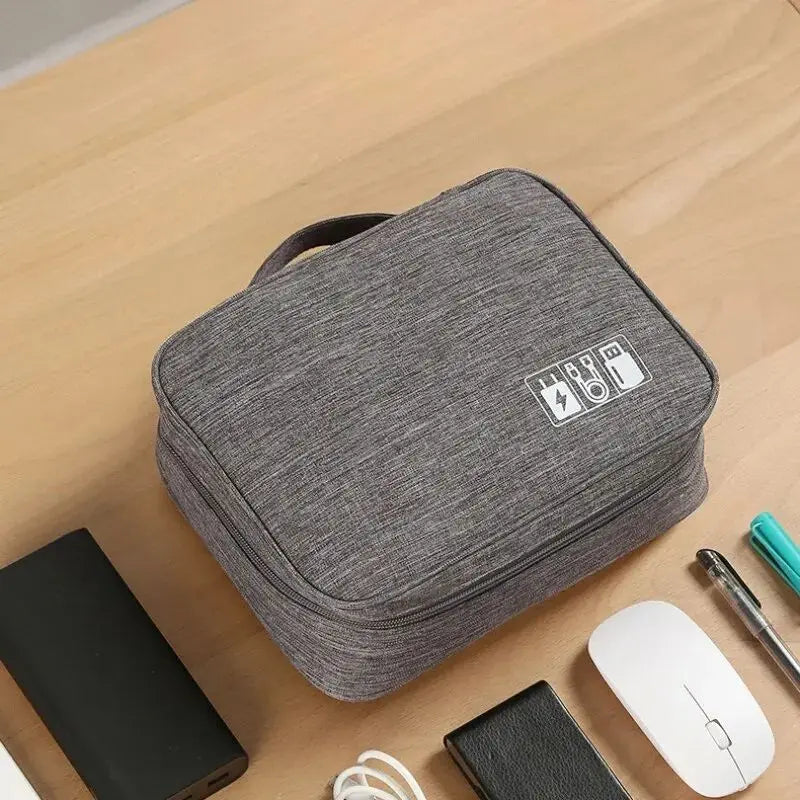 Waterproof Cable Organizer Bag – Travel Electronics Case