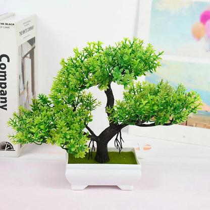 Artificial Bonsai Tree in Pot – Fake Potted Plant Decor