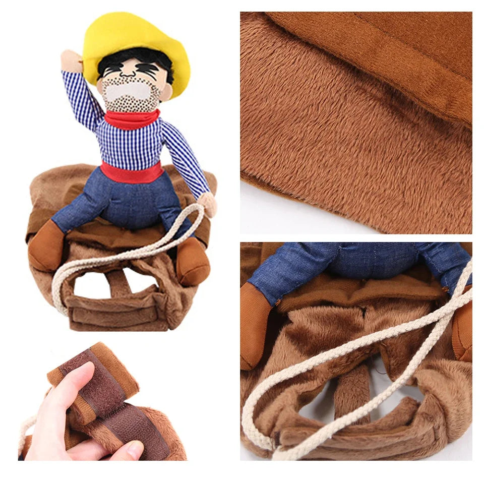 🤠 NONOR Halloween Cowboy Dog Clothes – Funny Jacket Coats for Dogs