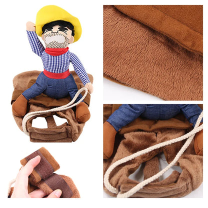 🤠 NONOR Halloween Cowboy Dog Clothes – Funny Jacket Coats for Dogs