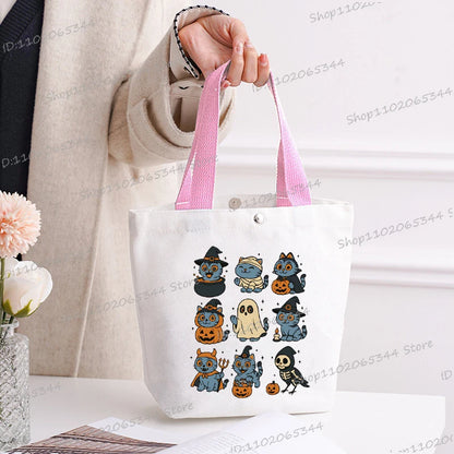 🎃 Halloween Anime Tiger Canvas Tote