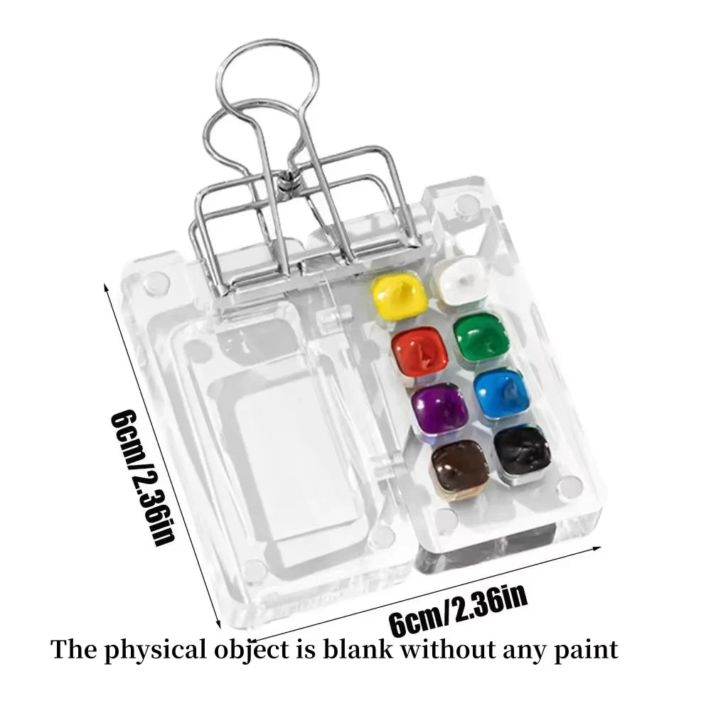 8/15 Grids Acrylic Watercolor Palette – Travel Paint Tray
