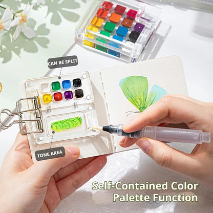 8/15 Grids Acrylic Watercolor Palette – Travel Paint Tray