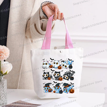 🎃 Halloween Anime Tiger Canvas Tote
