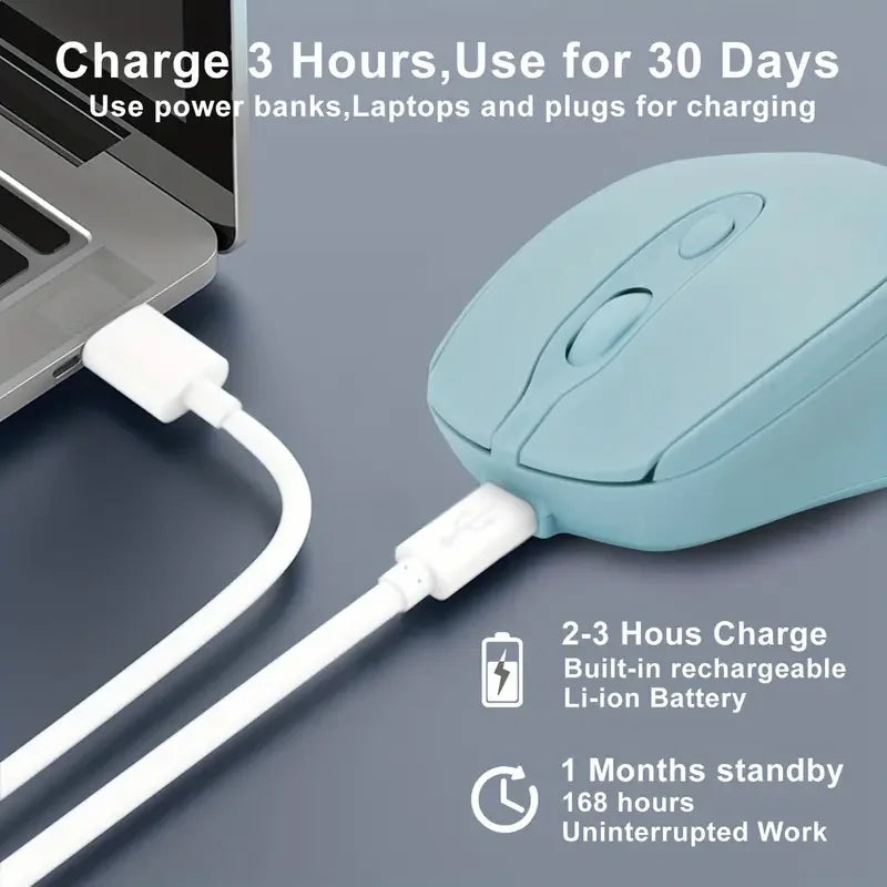 Rechargeable Bluetooth & 2.4G Wireless Mouse