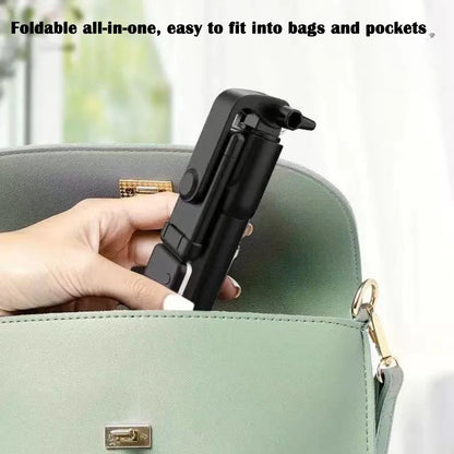 Selfie Stick Tripod with Light & Bluetooth Remote