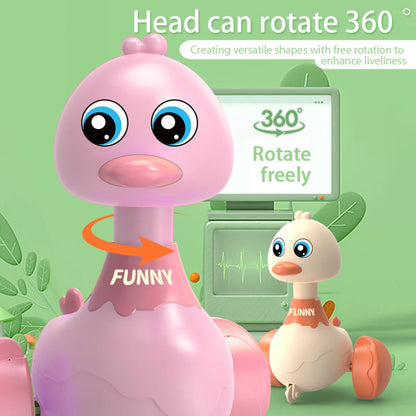 Cartoon Swing Duck Pull-Back Toy Car