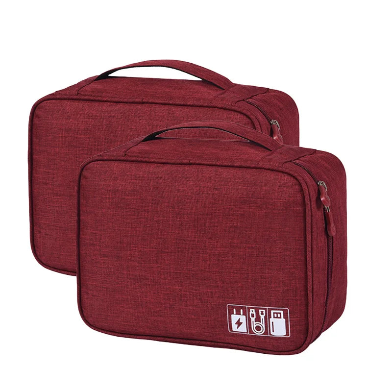 Waterproof Cable Organizer Bag – Travel Electronics Case