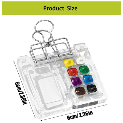8/15 Grids Acrylic Watercolor Palette – Travel Paint Tray