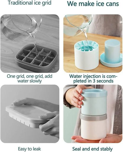 ❄️ ChillFlex – Silicone Round Ice Cube Mold