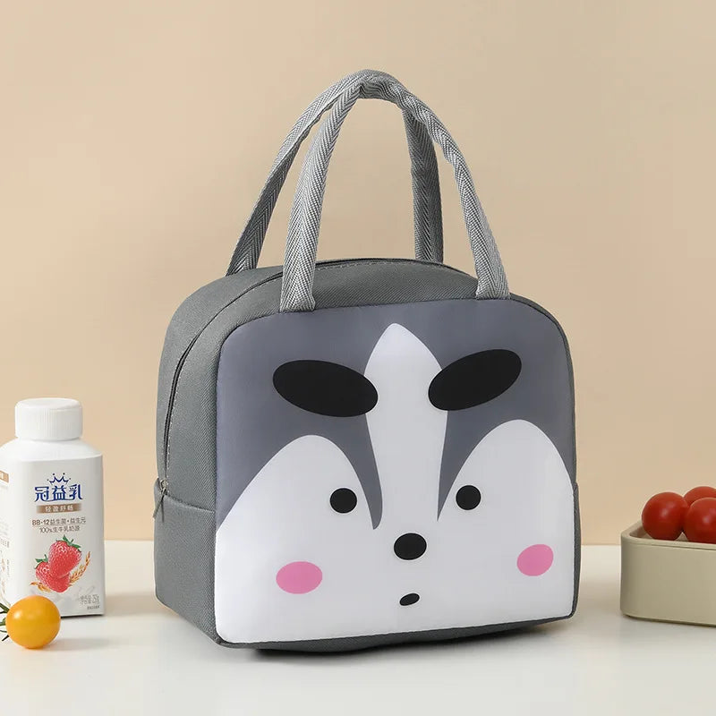 Cartoon Animals Thermal Lunch Bags