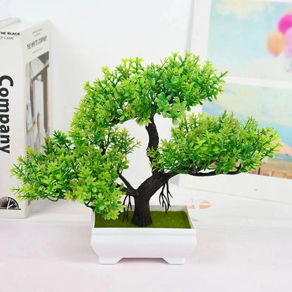 Artificial Bonsai Tree in Pot – Fake Potted Plant Decor