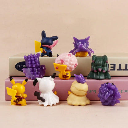 9Pcs Pikachu Cosplay Figures Set – Anime Toy Collection