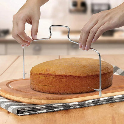 Adjustable Double Wire Cake Cutter – Stainless Steel Slicer
