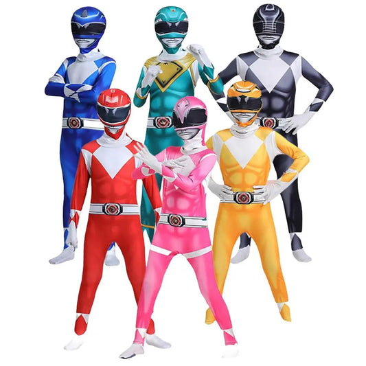 ⚡ Power Samurai Shinkenger Rangers Costume – Superhero Cosplay Jumpsuit
