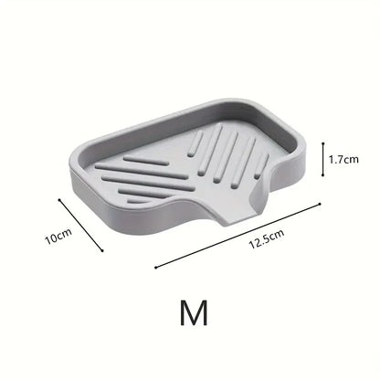Sink Splash Guard & Soap Tray - Faucet Mat